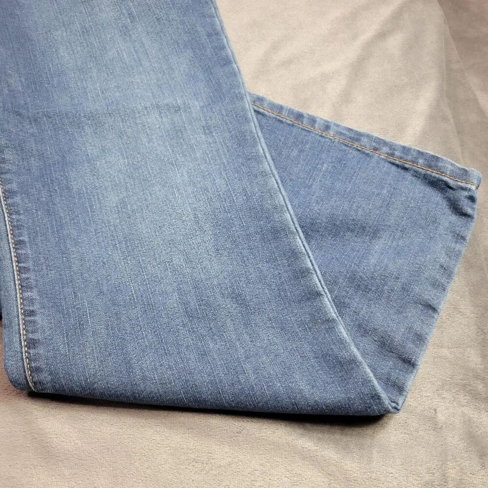 Childrens Place Jeans Boys 16 Husky‎ Blue Relaxed Bootcut Adjustable Denim Pants